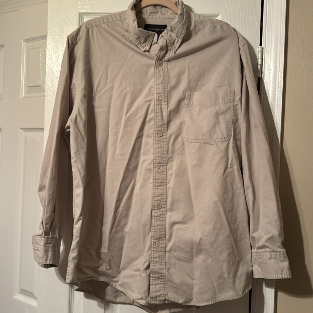 💙 Croft & Barrow Tan Button Down